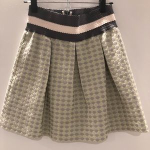 Anthro-Small structured high waist skirt by Maeve